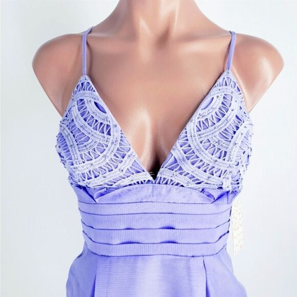 Free People We Go Together Embroidered Dress In Lilac Purple - Picture 5 of 12